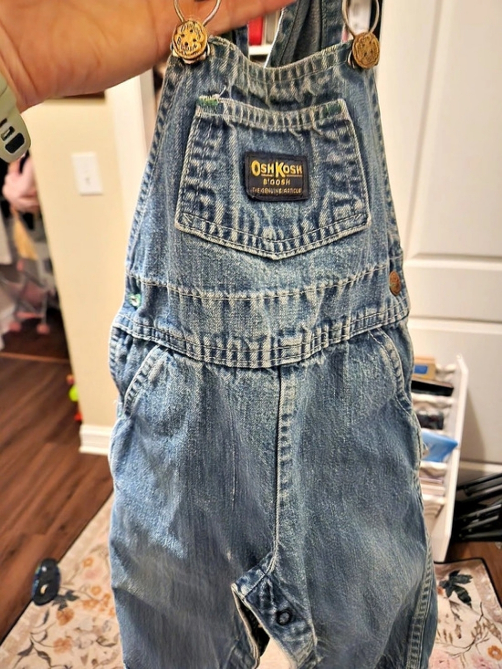 OshKosh B’gosh Vintage Vestbak Denim Overalls Kids Denim Overalls in Blue